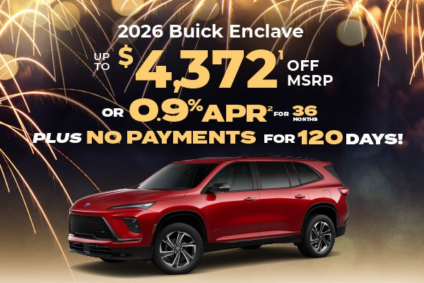 2026 Buick Enclave - up to $4,372 off or 0.9% APR for 36 mos