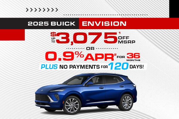 2025 Buick Envision - up to $3075 off MSRP or 0.9% APR