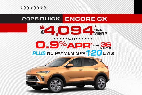2025 Buick Encore GX - up to $4094 off MSRP or 0.9% APR