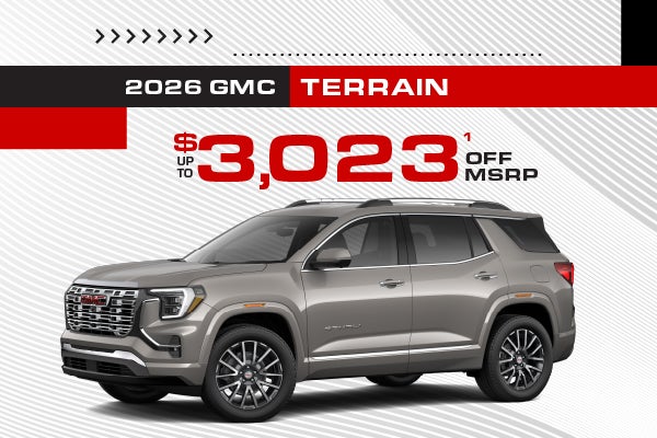 2026 GMC Terrain - up to $3023 off MSRP