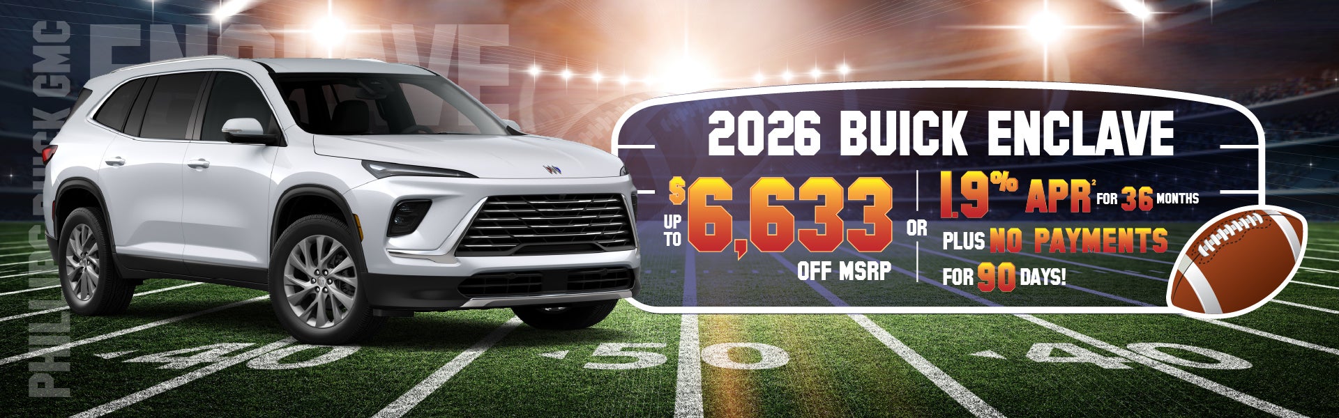 2026 Buick Enclave - up to $6,633 off MSRP or 1.9% for 36mos