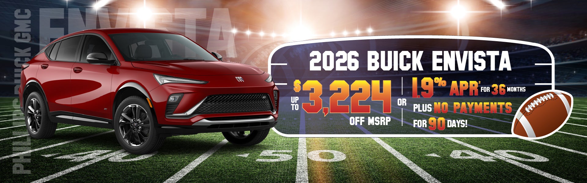 2026 Buick Envista - up to $3224 off MSRP or 1.9% for 36 mos