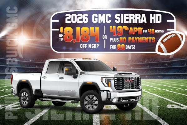 2026 GMC Sierra HD - up to $8184 off MSRP or 4.9% for 48mos
