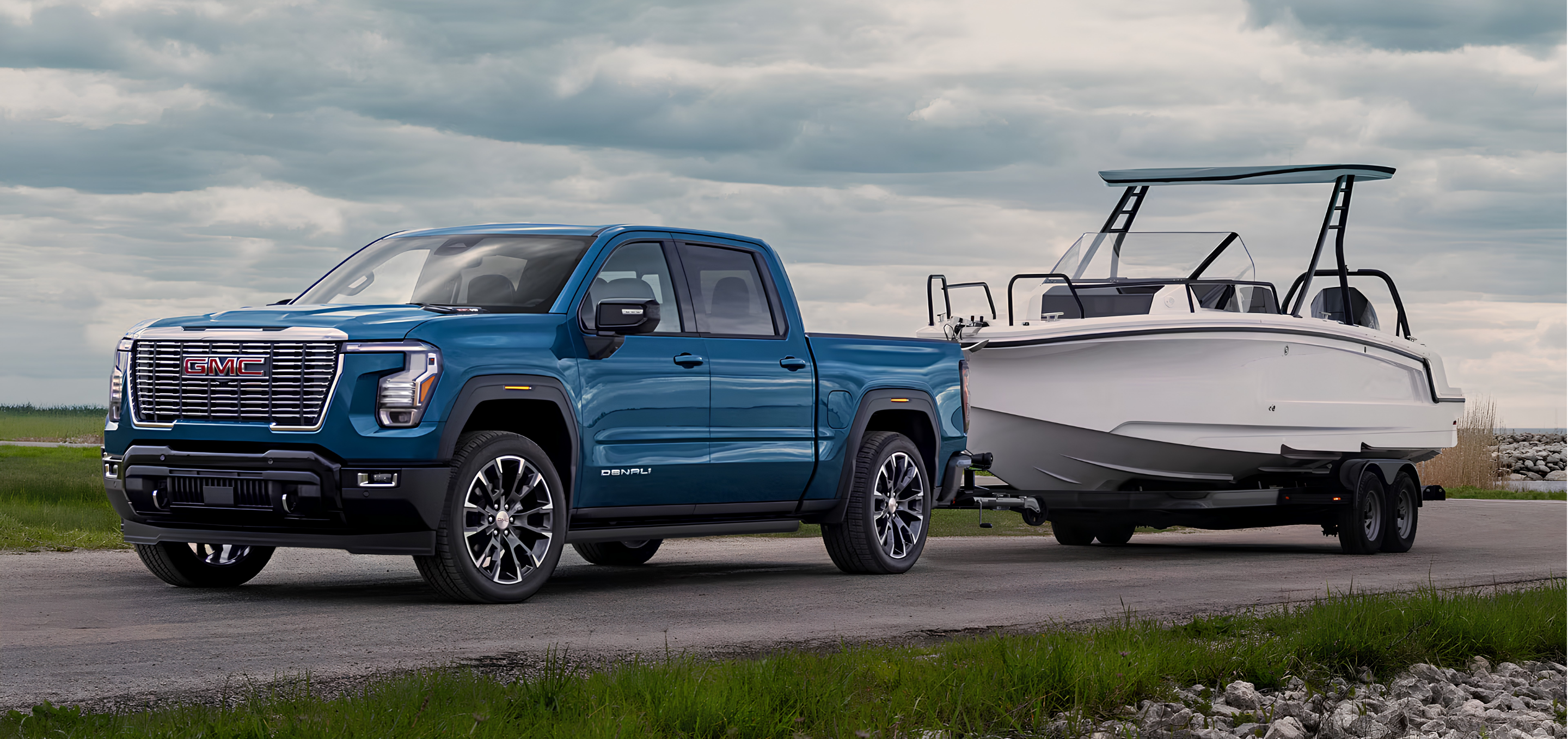 2027 GMC Sierra 1500 showing off its towing capability
