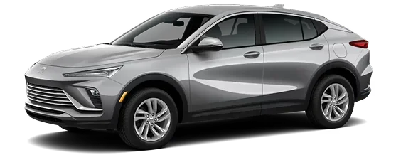 Silver Buick Envista Preferred shown from the front three-quarter angle on a black background