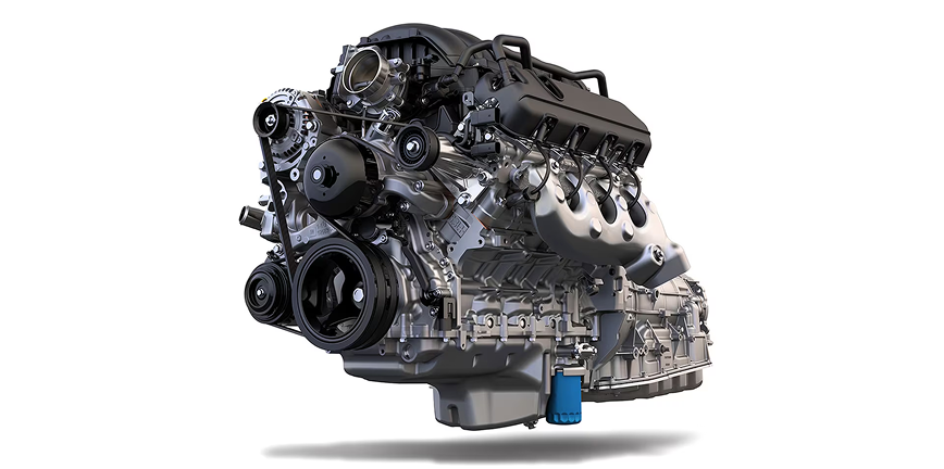 5.3L V8 gas engine shown on a white background