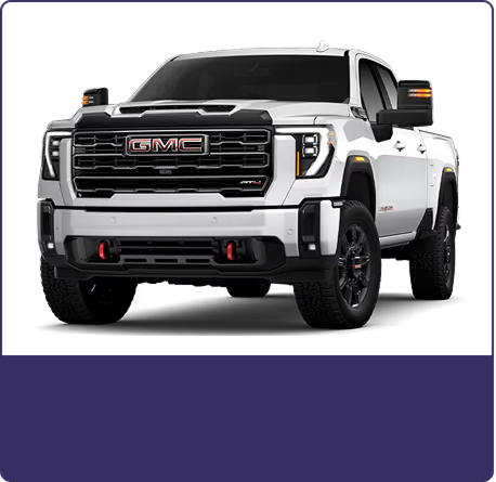 White 2026 GMC Sierra 2500 HD AT4 shown from the front three-quarter angle