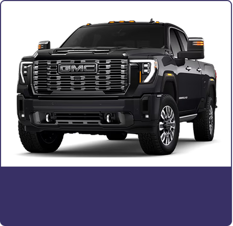 Black 2026 GMC Sierra 2500 HD Denali Ultimate shown from the front three-quarter angle