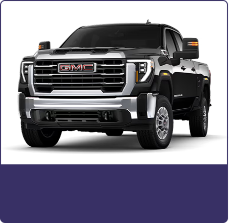 Black 2026 GMC Sierra 2500 HD SLE shown from the front three-quarter angle