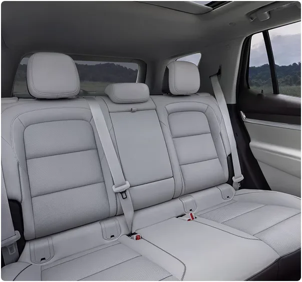 The 2027 GMC Terrain's light leather-appointed second-row bench seat